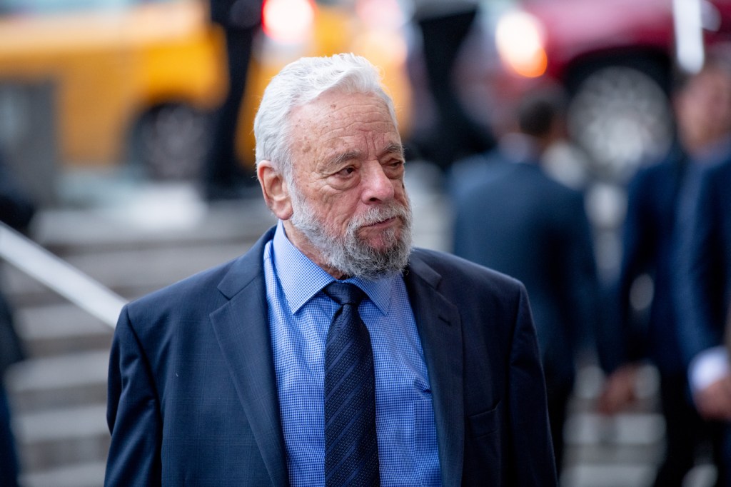 Stephen Sondheim on the streets of New York